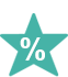 Star Percent Icon