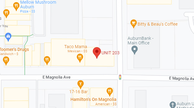CB&S Bank Location Map in Auburn, AL